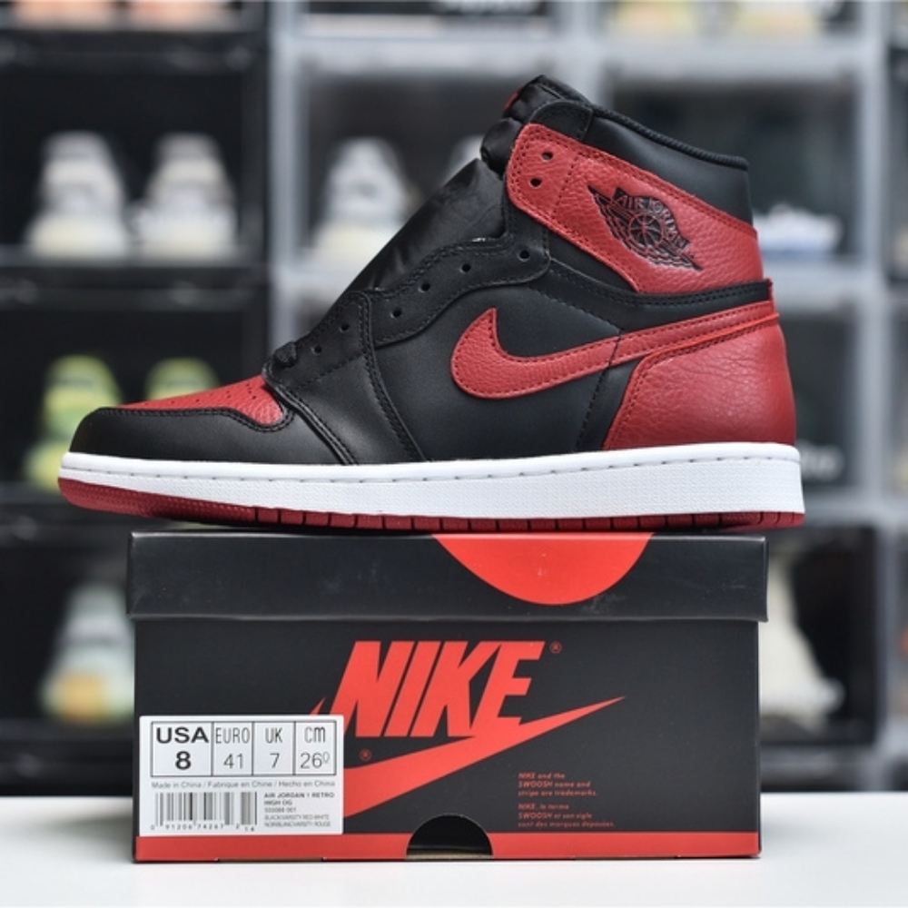 Air Jordan 1 AJ1 Black Red Forbidden